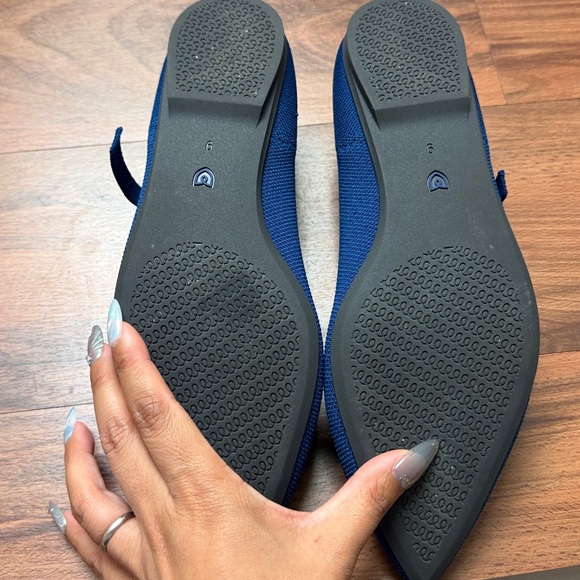 Rothy\'s Navy Blue Mary Jane Flats